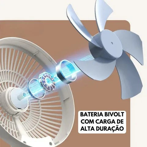 🌬️ Power Fresh - Ventilador portátil, potente y plegable 🌟